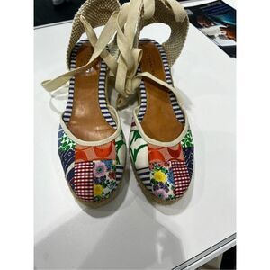 Coach Multicolor Patchwork Espadrille Sandals